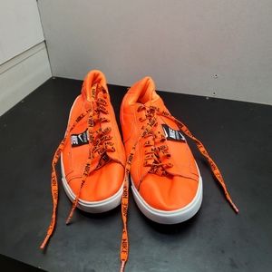 Orange size 9.5 Nike Court Legacy Leather